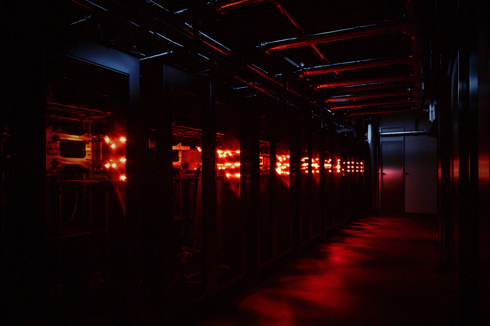 Infrastructure inside a facility that physical access controls are meant to keep strangers away from.